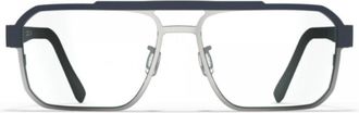 Blackfin Bf1062 Camano Rectangular Two-Tone Eyeglasses with Double-Bridge Design