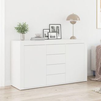 vidaXL Credenza con cassetto Bianco 120 x 36 x 69 cm Legno multistrato - Vidaxl