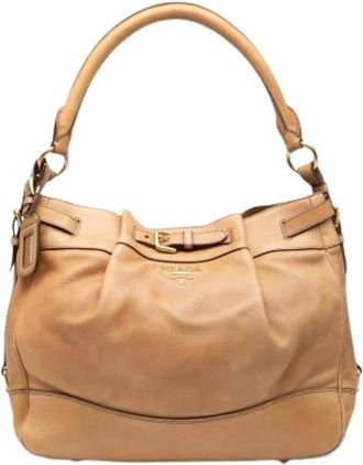 Prada Pre-owned Shoulder Bags, female, Brown, Size: ONE SIZE Pre-owned Vintage Shoulder Bag