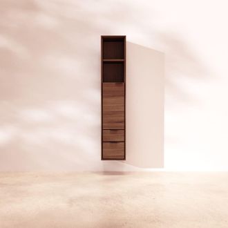 Tikamoon Columna de nogal macizo