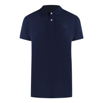 Iceberg Polo Shirt Met Logo Van Een Ijsbergdriehoek In Marineblauw