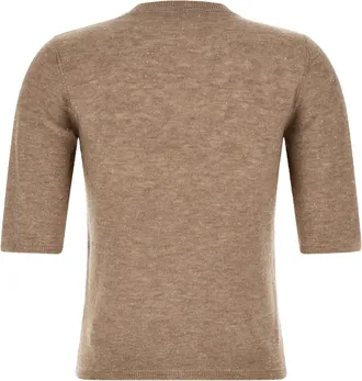 Fabiana Filippi Micro Sequin-Embellished Sweater - Beige