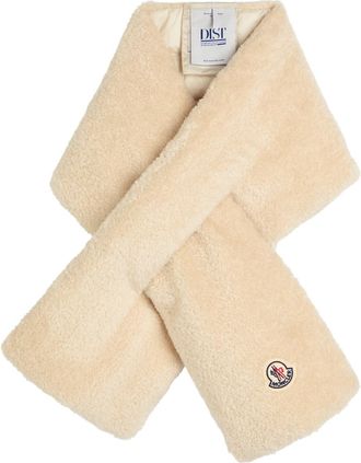 Moncler Quilted Teddy Scarf - Cream - One Size