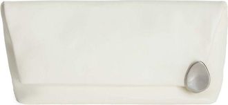 Jil Sander Clutch con decorazione - Bianco