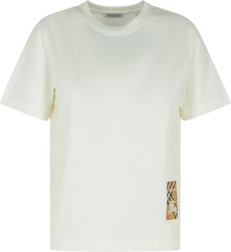 Burberry White Cotton T-shirt