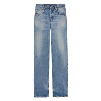 Saint Laurent Benjamin Blue Denim Baggy Jeans, Waist Size 31
