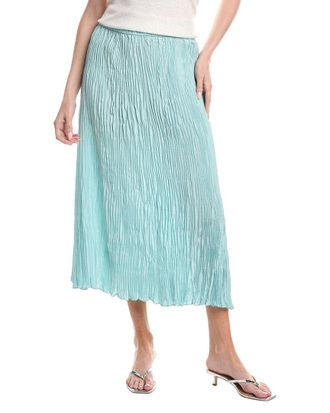 Eileen Fisher Pleated Silk Flare Skirt