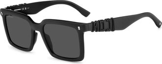 Dsquared2 Iconische Zonnebril 003/Ir - Heren - Zonnebrillen - Zwart - 53 MM - Accessoires