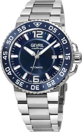 Gevril Group Riverside Automatic Blue Dial Mens Watch 46702