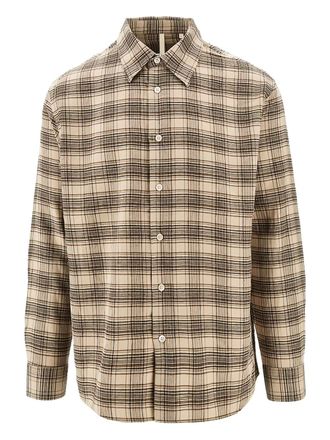Sunflower checked cotton shirt - men - Cotton - M - Neutrals