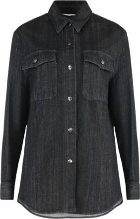 Moorer Womens Long Sleeve Shirt In Black