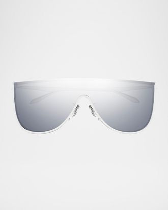 Alaia Shield Metal Sunglasses
