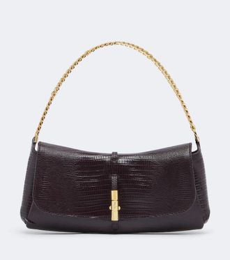 Balmain Metropolis croc-effect leather shoulder bag