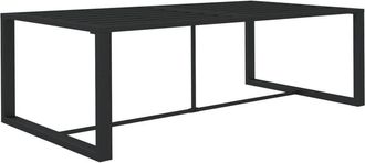 vidaXL Mesa de comedor de jardín aluminio gris antracita 120x60x66cm Vidaxl