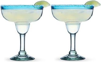 Twine Segunda Vida Primavera Recycled Margarita Glasses Set of 2 in Clear at Nordstrom