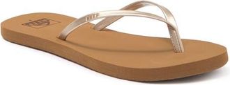 Reef Bliss Nights Flip Flop in Tan/champagne at Nordstrom, Size 10