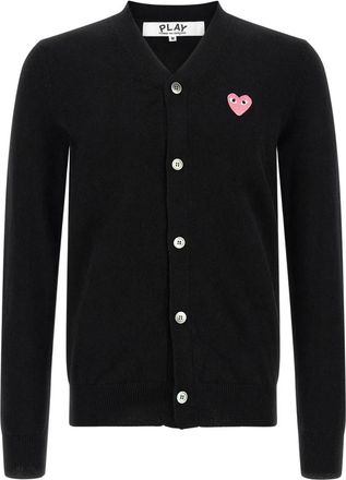 Comme Des Gar&ccedil;ons Gebreide Cardigan - Heren - Vesten - Zwart - L - Wol - Truien & Vesten