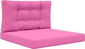 vidaXL Coj&iacute;n Para Sof&aacute; De Exterior Poli&eacute;ster Rosa 80 X 80 Cm Vidaxl