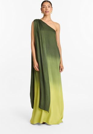 Diarrablu Raya Gown Ombra Olive in Fsc Certified Viscose at Nordstrom, Size Xx-Large