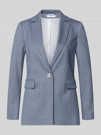 Comma Regular Fit Balzer mit Viskose-Anteil in Rauchblau, Gr&ouml;&szlig;e 36