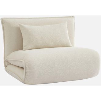 Sweeek Sill&oacute;n Convertible En Borreguito De 1 Plaza