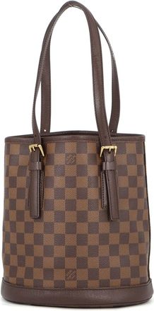 Louis Vuitton Red Color Damier Canvas Handbag Pouch Shoulder Bag Tote Bag (Pre-Owned)