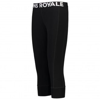Mons Royale Cascade Merino Flex 200 3/4 Legging Merinounterw&auml;sche f&uuml;r Damen | schwarz