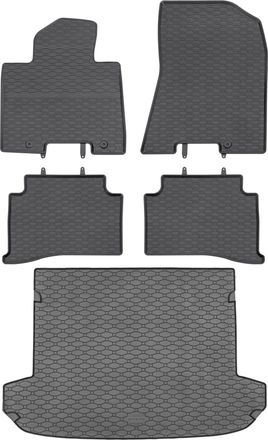 OEM Juego De Alfombrillas De Goma Para Coche Y Maletero Para Kia Sportage Iv Suv (enero De 2016 - Diciembre De 2021)