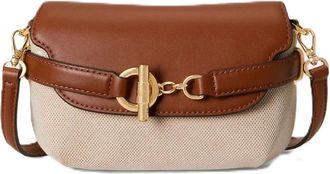 Ralph Lauren Cross Body Bags, female, Beige, Size: ONE SIZE Blke Sm Crs-Crossbody-Small-Crss Dye Cnvs/Nt Sm