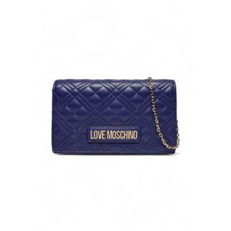Love Moschino Quilted Mini Crossbody Bag - Dames - Schoudertassen - Blauw - ONE Size - Tassen