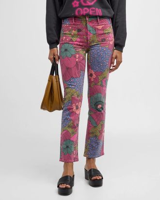 Mother The Patch Pocket Insider Flood Jeans