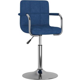 vidaXL Silla De Comedor De Tela Azul Vidaxl