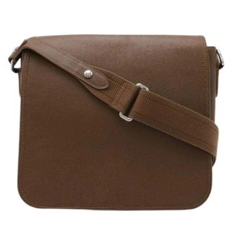 Louis Vuitton Pre-owned Cross Body Bags, male, Brown, Size: ONE SIZE Pre-owned Andrei Taiga Shoulder Bag