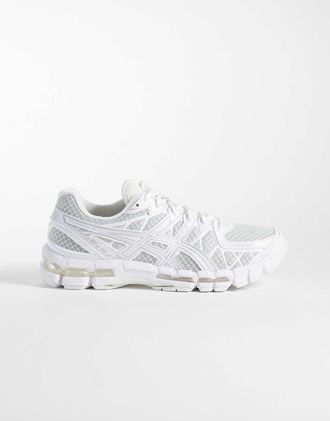 Asics Gel-Kayano 20 sneakers bianche e grigie-Bianco