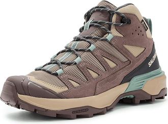 Salomon X Ultra 360 Leather Mid Gore-tex Womens Shoes Desert Tan : 5.5 M, Leather/Textile
