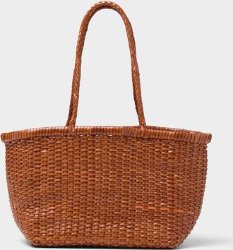 Dragon Diffusion Womens Basketweave pattern small leather bag