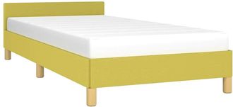 vidaXL Estructura De Cama Sin Colch&oacute;n Tela Verde 100x200 Cm Vidaxl