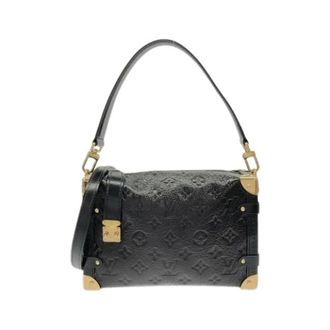 Louis Vuitton Pre-owned Monogram Empreinte Side Trunk Schoudertas - Dames - Pre-owned - Zwart - Maat: ONE Size Leer