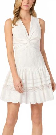 Shoshanna Womens Genivieve Dress In Optic