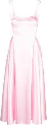 Atu Body Couture square-neck satin maxi dress - women - Polyester - S - Pink