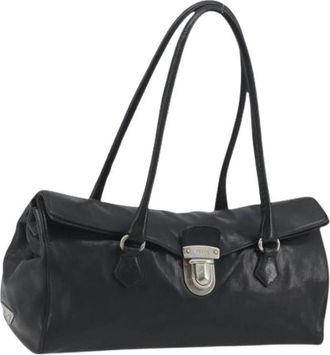 Prada Pre-owned Vintage Schoudertas - Dames - Vintage Schoudertas - Zwart - ONE Size - Leer - Vintage
