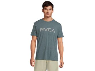 Rvca Big RVCA Short Sleeve T-Shirts Mens T Shirt Duck Blue : LG, Cotton/Polyester