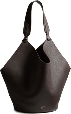 Khaite Lotus medium leren schoudertas - Bruin