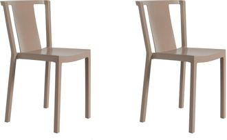 Resol Neutra Set 2 Silla Interior, Exterior Chocolate