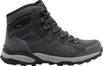 Jack Wolfskin Hikingschuh JACK WOLFSKIN REFUGIO TEXAPORE MID M, Herren, Gr. UK 8,5 - EU 42,5, Normalschaft, grau (slate), Obermaterial: Leder; Obermaterial 2: Texti