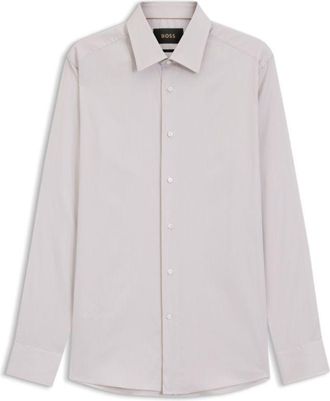 BOSS Slim-fit shirt in a structured cotton blend