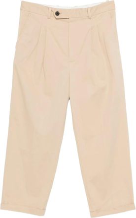 Dr&ocirc;le de Monsieur Pantalon Cropped &agrave; Plis Coton