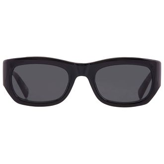 Saint Laurent Dark Grey Rectangular Ladies Sunglasses SL 713 001 53