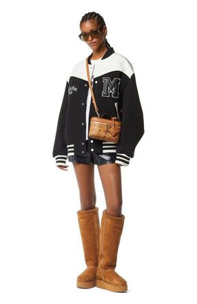 MCM Aren Vanity Case in Visetos Leather Mix in Cognac at Nordstrom