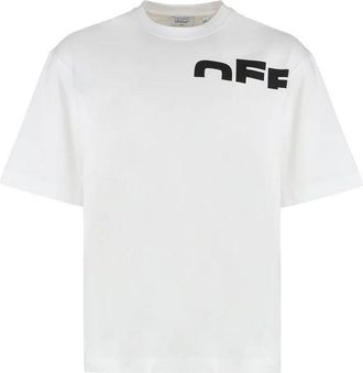 Off-white Off- Cotton Mens T-Shirt